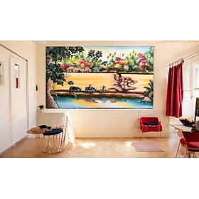 Mua Tranh Sơn Mài - ĐỒNG QUÊ VIỆT NAM | Size 80x140 cm | Nét Đẹp Quê Hương – Nghệ Thuật Truyền Thống