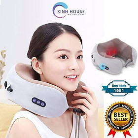 Gối massage cổ chữ U - Hỗ trợ massaga cổ vai gáy hiệu quả .
