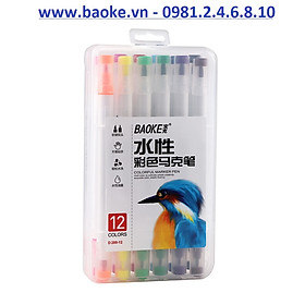 Bút lông hai đầu Marker Baoke - D289