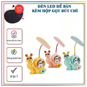 Mua Đèn Học Led Sạc Pin - Để Bàn Chống Cận Ngộ Nghĩnh Dễ Thương-  Kèm Hộp Gọt Bút Chì - Độ Sáng Thích Hợp Cho Không Gian Làm Việc Và Học Tập