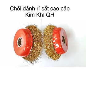 ombo 2 chổi đánh rỉ sắt cao cấp cho máy mài cắt cầm tay