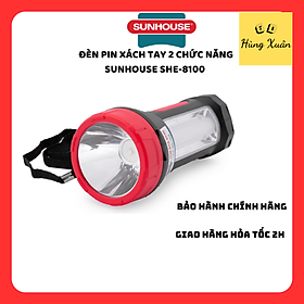 Mua Đèn Pin  Đèn Tích Điện Xách Tay 2 Chức Năng Sunhouse SHE-8100 - Chính Hãng