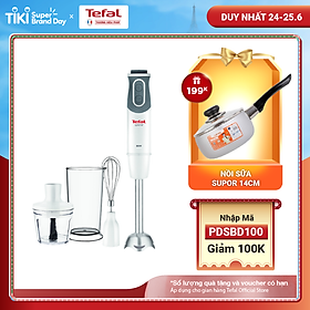 Máy xay sinh tố cầm tay Tefal HB643138 - Trắng, 800W - Hàng chính hãng