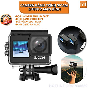 Mua Camera hành trình Sjcam SJ4000 2 màn hình trước sau - Hàng nhập khẩu