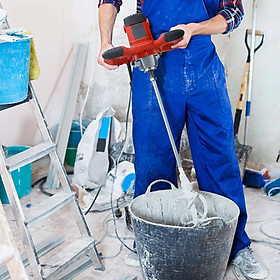 Mua Máy trộn sơn  bột  thức ăn cầm tay công nghiệp Concrete Stirrer Concrete 1600 W 6-Speed Mixing Machine