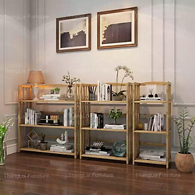 Mua Kệ sách gỗ 3 tầng đa năng bằng gỗ cứng đẹp chất lượng ngang 1m