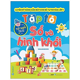  Tập Tô Số Và Hình Khối (Kèm Bút Lông Bảng)