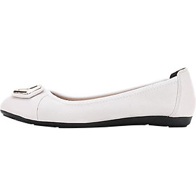 Giày Nữ Búp Bê Da Bò Huy Hoàng HT7913 - Trắng