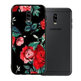 Ốp lưng viền TPU cho Samsung Galaxy J7 Plus - Rose 01