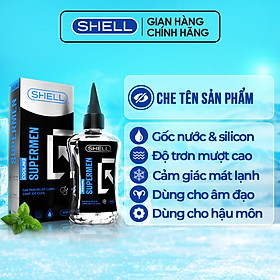 Gel bôi trơn hậu môn mát lạnh Shell Supermen Cooling - Chai 90ml | SHELL CHÍNH HÃNG