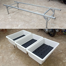 Mua Kệ Trồng Rau Sạch 1 Tầng Đặt 2 - 3 Chậu Đại To - Chưa Chậu