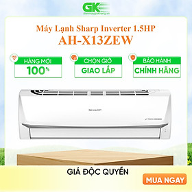 X13ZEW - Máy lạnh Sharp Inverter 1.5 HP AH-X13ZEW - Hàng chính hãng - Giao HCM
