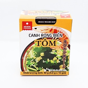 Hộp Canh Rong Biển Tôm Asuzac (40 G) (4 g x 10 gói)
