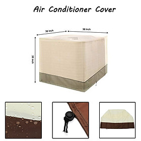 91x91x100cm Square Air Conditioner Protective Cover Waterproof Dustproof Durable