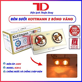 Đèn sưởi nhà tắm 2 bóng cao cấp, bóng đèn sưởi cho mùa lạnh hàng chính hãng - Điện Lạnh Thuận Dung