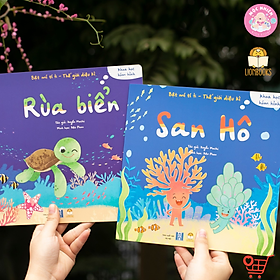 Sách thiếu nhi Khoa học hóm hỉnh - Bật Mí Tí Ti - Thế Giới Diệu Kì - Rùa Biển San Hô - LionBooks