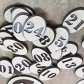 Bảng số bàn 6x9cm. Nhận thiết kế số theo yêu cầu