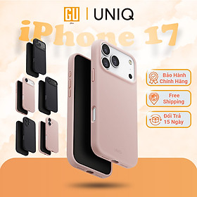 Ốp Lưng Cho iPhone 17 Pro/ 17 Pro Max UNIQ LINO Silicone Lỏng Cao Cấp Siêu Mỏng Nhẹ Chống Sốc 2.5m Chống Bám Bụi Bẩn Hàng Chính Hãng