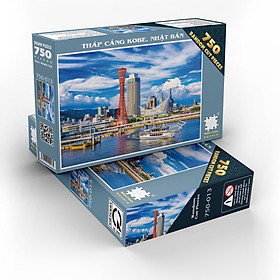 Tranh Xếp Hình Random Cut 750 Mảnh Minh Châu – Tháp Cảng Kobe, Nhật Bản (40x60cm)