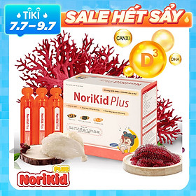 NORIKID PLUS – GIẢI PHÁP HỖ TRỢ CẢI THIỆN BIẾNG ĂN, TÁO BÓN, TĂNG SỨC ĐỀ KHÁNG Ở TRẺ 06 THÁNG -12 TUỔI (HỘP 20 ỐNG)