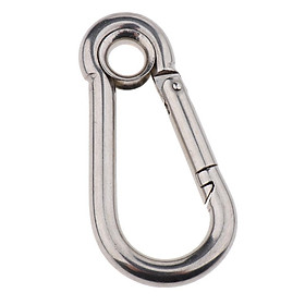 Spring Snap Hook Stainless Steel Clip Keychain Carabiner for Camping Hiking