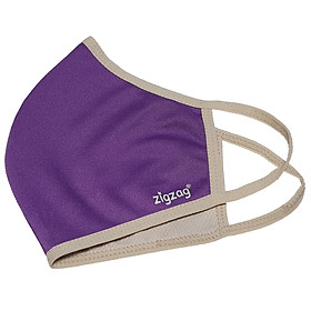Khẩu trang chống nắng 2 lớp UPF50+ Zigzag MAS010 - Freesize - Tím