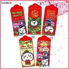 Xấp 10 bao lì xì - 100 Mẫu Bao Lì Xì Cao Cấp 2021, Nhiều Mẫu Mã Lựa Chọn, Chúc Năm Mới Trọn Vẹn Yêu Thương, Phát Tài Phát Lộc, Sức Khỏe Dồi Dào, Vạn Sự Bình An