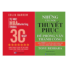 Combo 2 cuốn Tự Học Mba Marketing Trong 30 Ngày + Những Câu Nói Thuyết Phục Để Phỏng Vấn Thành Công