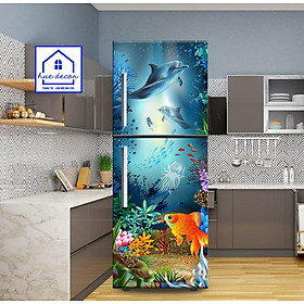 Mua Tranh Decal Dán Tủ Lạnh - Máy Giặt Cá Heo Đại Dương Hue Decor  Chống Nước  Siêu Bền  Sẵn Keo  Đủ Kích Cỡ
