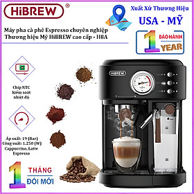 Máy pha cà phê Espresso chuyên nghiệp, thương hiệu Mỹ HiBREW cao cấp - H8A