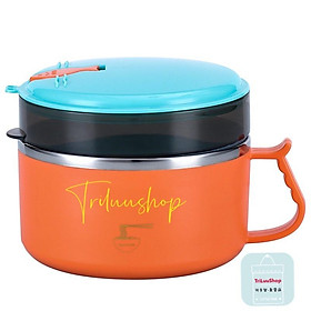 Mua Camen Giữ Nhiệt 2 Ngăn 1500ML Cao Cấp Có Quai Cầm Tặng Kèm Bộ Đũa Muỗng Và Túi Giữ Nhiệt