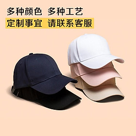 Nhà sản xuất trực tiếp cung cấp mũ bóng chày bông mới, mũ lưỡi vịt, mũ quảng cáo logo thêu, với một Q lớn Color: Mixed Wholesale Hat Size: One Size