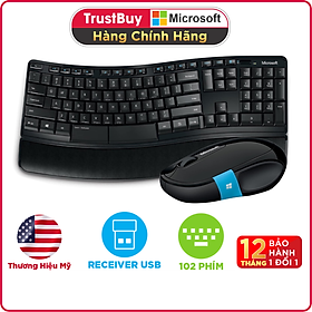 Mua Bộ Bàn Phím Và Chuột Không Dây Wireless Microsoft Sculpt Comfort - Hàng Chính Hãng