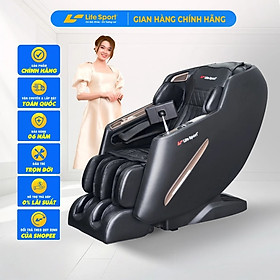 Ghế Massage Toàn Thân Giá Rẻ Lifesport LS-388, Ghế Massage Con Lăn 4D Kết Hợp Đường Ray SL, Hệ Thống Túi Khí Toàn Thân