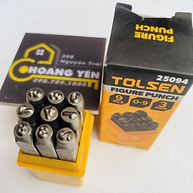 Mua Bộ đóng số 3mm Tolsen 25094  bộ đóng số bình hơi  khung xe  khung thép