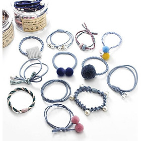 Phụ kiện tóc nữ set 12 cột tóc Hàn Quốc 031-036