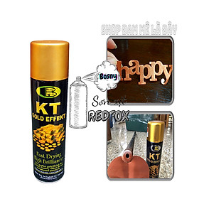 Mua Sơn đồng nhũ ánh kim Copper No.180 Kt Gold effekt Bosny dung tích 200ml- Thái Lan  sơn mạ vàng  mạ đồng  sơn oto  xe máy  sơn xịt