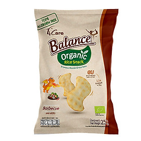 Bánh snack gạo hữu cơ vị BBQ 4Care Balance - 25g