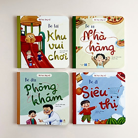 Bộ Sách Kỹ Năng Mềm Cho Bé - Bé Học Ứng Xử - LionBooks - Bộ 4 Cuốn Giấy Bồi Cứng