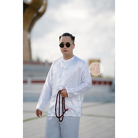 BIGSIZE Bộ bà ba PHI BÓNG TRẮNG- Bộ bà ba Bigsize- may sỉ bà ba toàn quốc - May bộ bà ba theo yêu cầu - Áo trắng phi lẻ