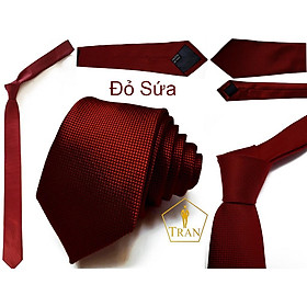 Cà vạt, ca vat, caravat, cravat đỏ đô nam bản nhỏ cho chú rể và bưng qủa