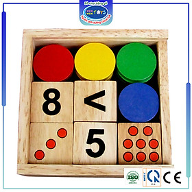 Đồ chơi gỗ Bộ học toán | Winwintoys 61312 | Phát triển trí tuệ, tư duy cho bé | Đạt tiêu chuẩn (CE) và (CR)