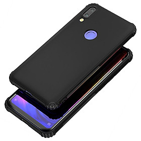 Ốp lưng cho Xiaomi Redmi Note 7 / Note 7 Pro nhựa dẻo TPU Đen 4 gốc chống sốc
