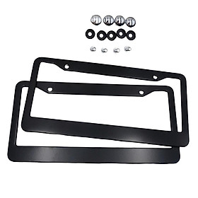 2X Universal Car Stainless Steel Racing License Plate