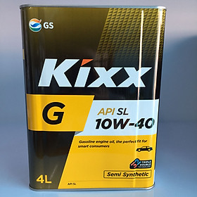 Dầu nhớt bán tổng hợp Kixx G SL 10W40 thiếc 4 Lít