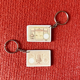 Móc khóa ví - Tờ 100 Đồng Bộ Lư Đông Dương