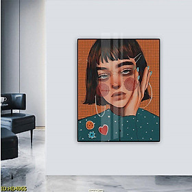 Mua Tranh Canvas chủ đề Cô gái tóc ngắn