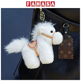 Móc Khóa Thú Bông Horse - HGT-46 - Màu Trắng