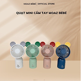 Mua Quạt cầm tay mini hình gấu tích điện sạc USB tiện dụng nhiều màu dễ thương cho bé - hàng chính hãng