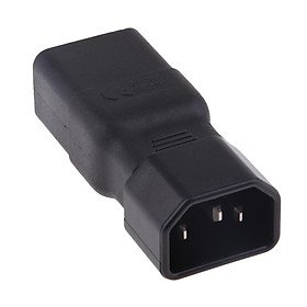 IEC C14 Để C19 Đúc Cắm Chuyển Đổi Bộ Nguồn Điện Cổng Kết Nối Đen